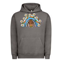 Easter Bunny With Carrot Rainbow Easter Day Urban Hoodie | Teevron