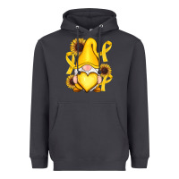 Smoke Childhood Cancer gnome Heavyweight Hoodie - RanaPortraitStore