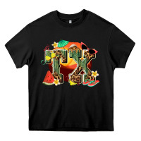 Black summer tx Heavy Core Tee - texasbilliewilder