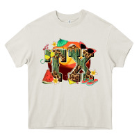 Cream summer tx Heavy Core Tee - texasbilliewilder