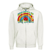 Oatmeal Heather educator of tiny humans Zipper Hoodie - NancyCooperArtShop