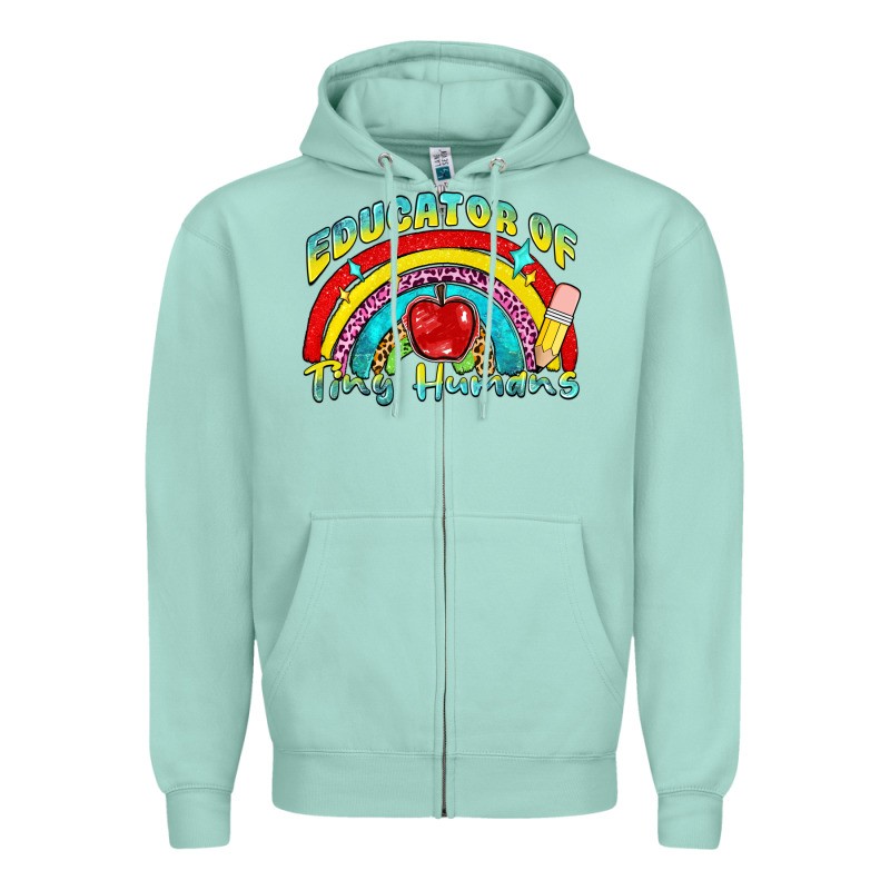 Educator Of Tiny Humans Zipper Hoodie by NancyCooperArtShop | Teevron