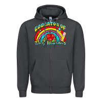 Smoke educator of tiny humans Zipper Hoodie - NancyCooperArtShop