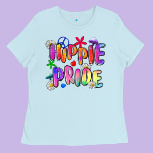 Hippie Pride Ladies Tee Designed By Zillion Design Studio