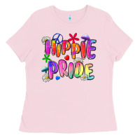 Bubblegum Pink hippie pride Ladies Tee - Zillion Design Studio