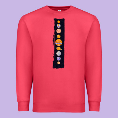 Planets Colour Premium Sweatshirt Designed By Bettercallsaul