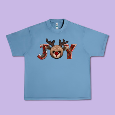 Joy Reindeer Urban Heavy Tee Designed By Adodesignshop
