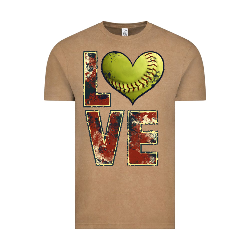 Softball Love Vintage Tee by JahusDesignShop | Teevron