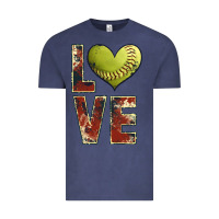 Vintage Denim softball love Vintage Tee - JahusDesignShop