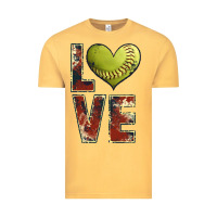 Vintage Mustard softball love Vintage Tee - JahusDesignShop