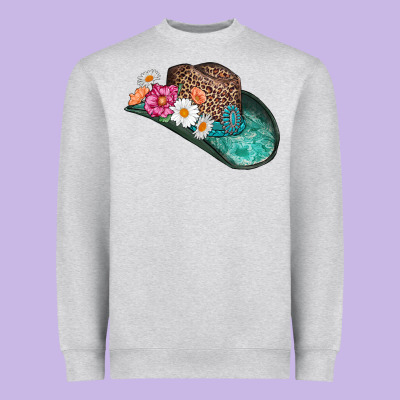 Cowboy Hat Heavyweight Sweatshirt Designed By Adodesignshop