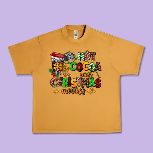 Hot Cocoa And Christmas Movies Urban Heavy Tee Designed By Adodesignshop