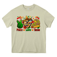 Mossy peace love tacos Heavy Core Tee - Zillion Design Studio