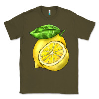 Army Green lemon Classic Tee - BarkalooDesign