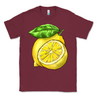 Burgundy lemon Classic Tee - BarkalooDesign