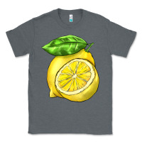 Charcoal Heather lemon Classic Tee - BarkalooDesign