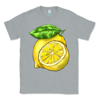 Heather Grey lemon Classic Tee - BarkalooDesign