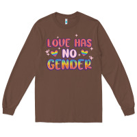 Chestnut love no gender Long Sleeve Tee - MaliasSmallBusiness