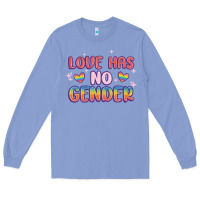Colony Blue love no gender Long Sleeve Tee - MaliasSmallBusiness