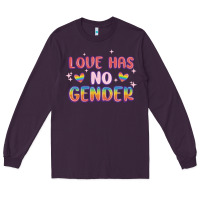 Plum love no gender Long Sleeve Tee - MaliasSmallBusiness