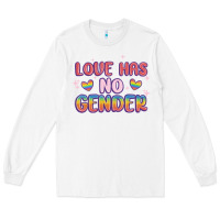 White love no gender Long Sleeve Tee - MaliasSmallBusiness