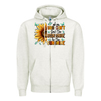 Oatmeal Heather when you can't find the sunshine be the sunshine Zipper Hoodie - MaliasSmallBusiness