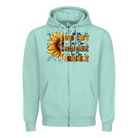 Seafoam when you can't find the sunshine be the sunshine Zipper Hoodie - MaliasSmallBusiness