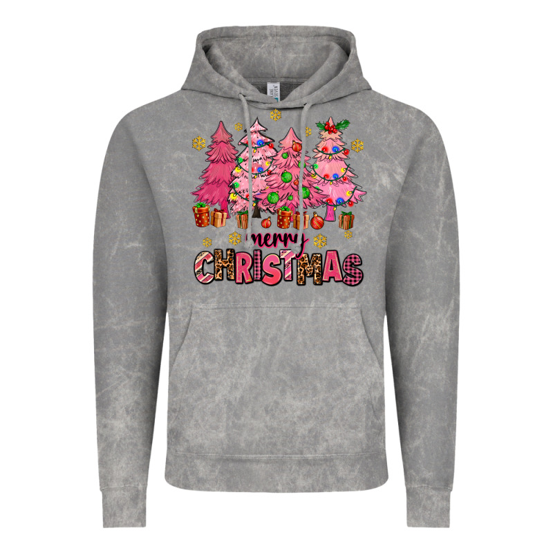 Pink Christmas Trees Vintage Hoodie by AdoDesignShop | Teevron