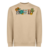 Mushroom howdy with cowboy hat and cactus Heavyweight Sweatshirt - Artiststas