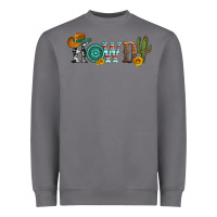 Storm howdy with cowboy hat and cactus Heavyweight Sweatshirt - Artiststas