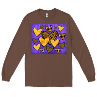 Chestnut team spirit color purple and gold Long Sleeve Tee - JahusDesignShop