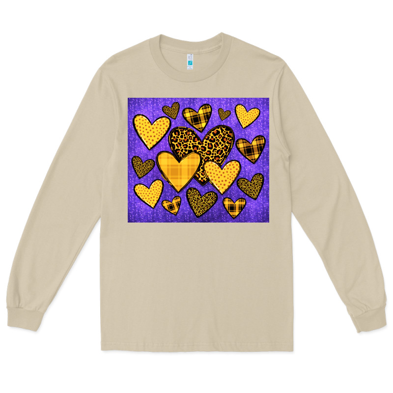 Team Spirit Color Purple And Gold Long Sleeve Tee by JahusDesignShop | Teevron