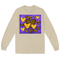 Mushroom team spirit color purple and gold Long Sleeve Tee - JahusDesignShop