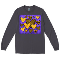 Smoke team spirit color purple and gold Long Sleeve Tee - JahusDesignShop