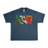 Midnight Navy mexico flag cowhide leopard sunflower and roses licanse  plate Urban Heavy Tee - Artiststas
