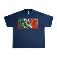 Navy mexico flag cowhide leopard sunflower and roses licanse  plate Urban Heavy Tee - Artiststas
