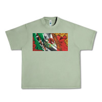 Oil Green mexico flag cowhide leopard sunflower and roses licanse  plate Urban Heavy Tee - Artiststas