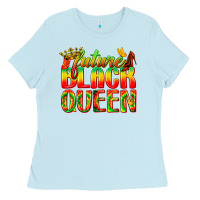 Baby Blue future black queen Ladies Tee - texasbilliewilder