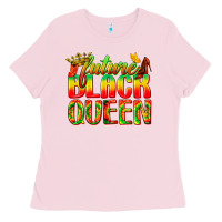 Bubblegum Pink future black queen Ladies Tee - texasbilliewilder