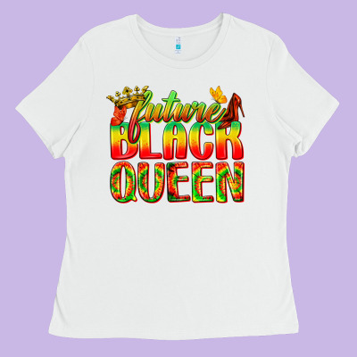 Ladies Tee future black queen