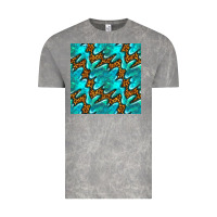 Cloud Rock turquoise leopard seamless pattern Vintage Tee - BundleAndBundleShop