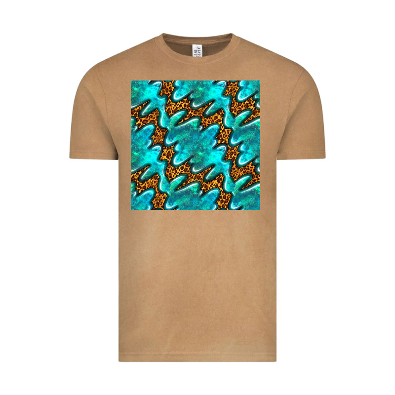 Turquoise Leopard Seamless Pattern Vintage Tee by BundleAndBundleShop | Teevron