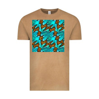 Vintage Camel turquoise leopard seamless pattern Vintage Tee - BundleAndBundleShop