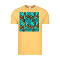 Vintage Mustard turquoise leopard seamless pattern Vintage Tee - BundleAndBundleShop