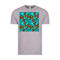Vintage Zinc turquoise leopard seamless pattern Vintage Tee - BundleAndBundleShop