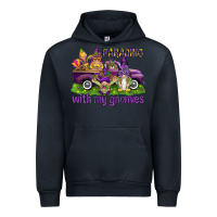 Navy Parading with my gnomies Urban Hoodie - HowdyJamesFarm