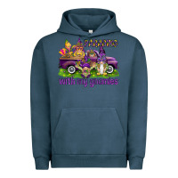 Pigment Midnight Navy Parading with my gnomies Urban Hoodie - HowdyJamesFarm