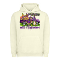 Pigment Pistachio Parading with my gnomies Urban Hoodie - HowdyJamesFarm