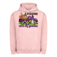 Pigment Salmon Parading with my gnomies Urban Hoodie - HowdyJamesFarm