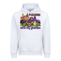 White Parading with my gnomies Urban Hoodie - HowdyJamesFarm